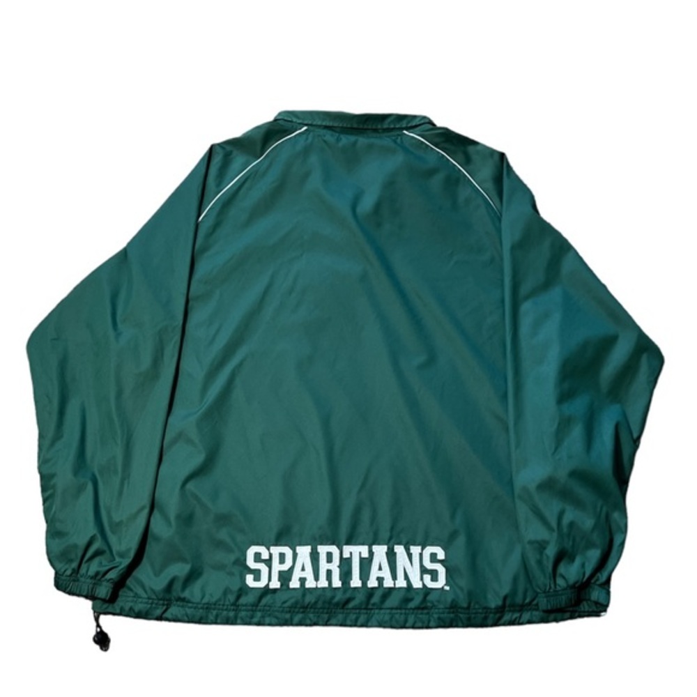 Knights Apparel Men’s MSU Spartan Athletic Windbreaker Quarter Zip Jacket Sz. XL - Picture 7 of 11
